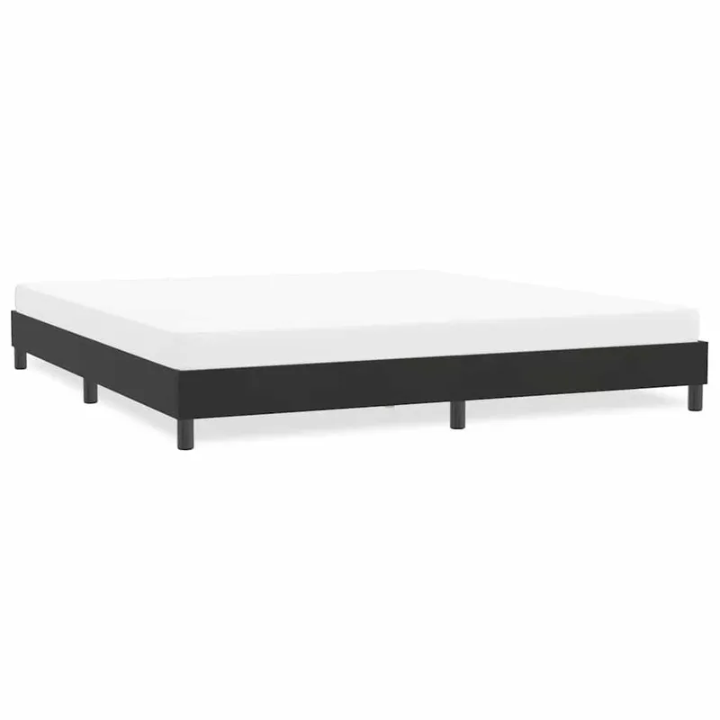 struttura letto senza materasso nero 180x210 cm velluto