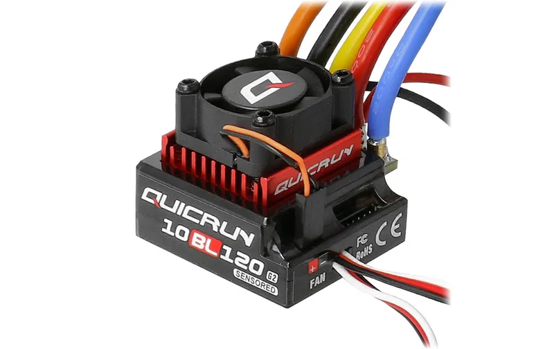 Hobbywing Brushless Regler QuicRun 10BL120 G2 120A, Sensored, 2-3S