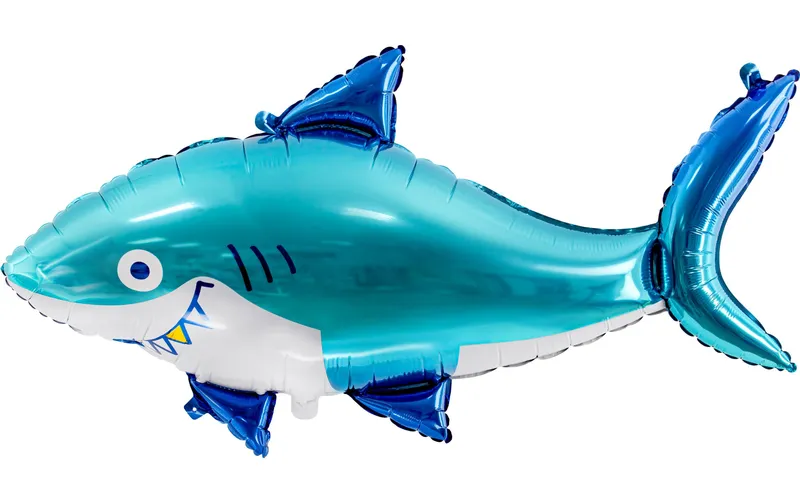 Partydeco Folienballon Shark blue