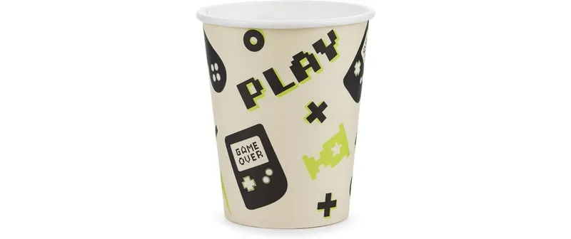 Partydeco Einwegbecher Game 220 ml, 6 pièces
