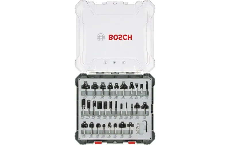 Bosch Professional Fräserset 8-mm-Schaft 30-teilig