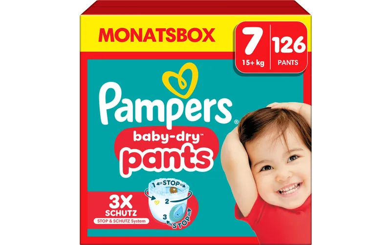 Pampers Windeln Baby Dry Pants Extra Large Grösse 7