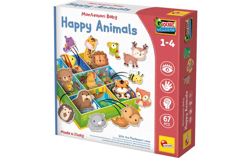 Lisciani Happy Animals Setzkasten and Sortierspiel
