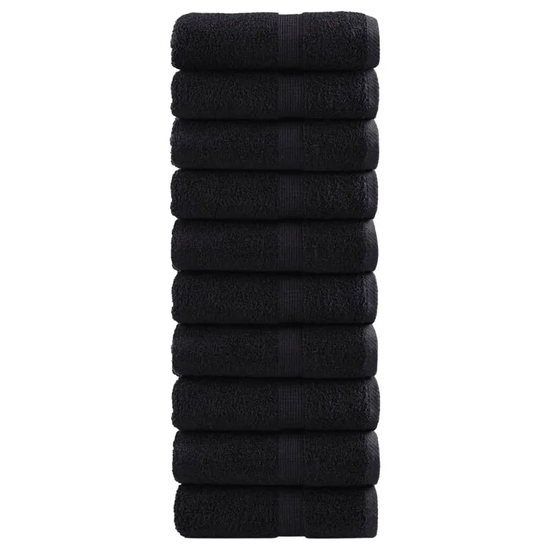 Serviettes d'invité de qualité supérieure SOLUND 10 pcs noir