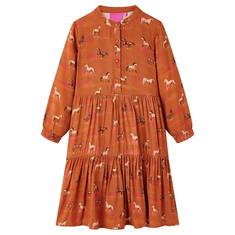 Robe pour enfants cognac 128