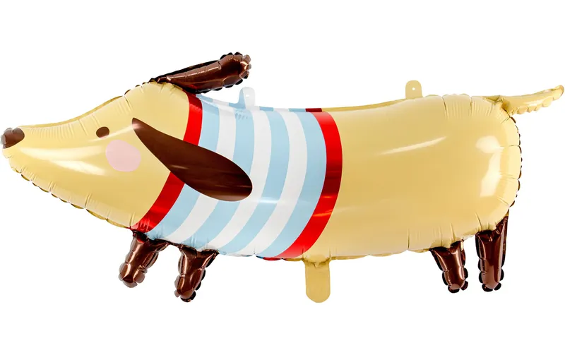 Partydeco Folienballon toitshund brun