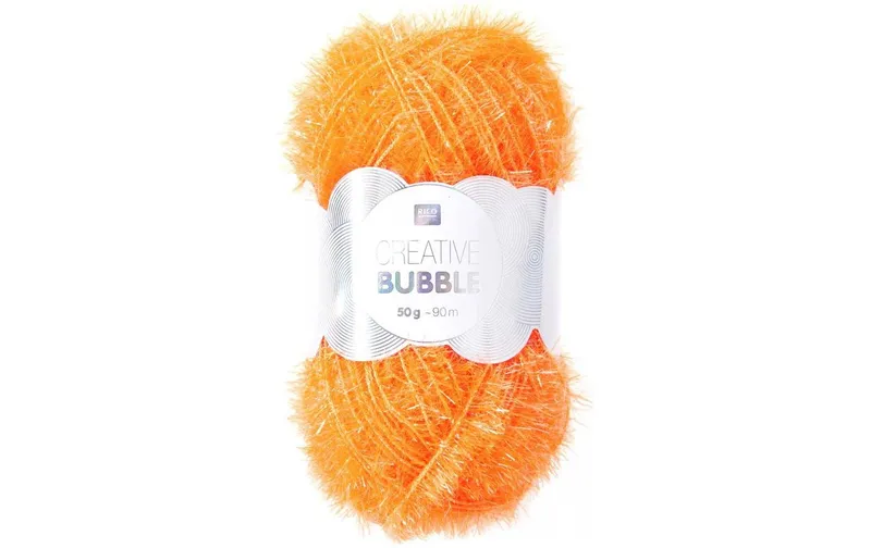 Rico Design Wolle Creative Bubble 50 g Neon Apricot