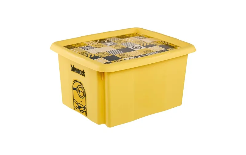keeeper Karolina Minions Mosaic Plastique Jaune 24 L avec couvercle