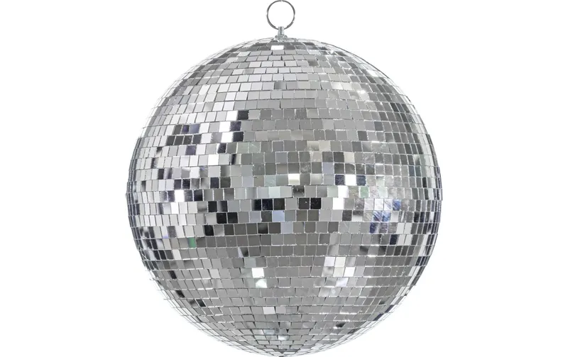 Partydeco Partyaccessoire Discokugel Silber, 30 cm