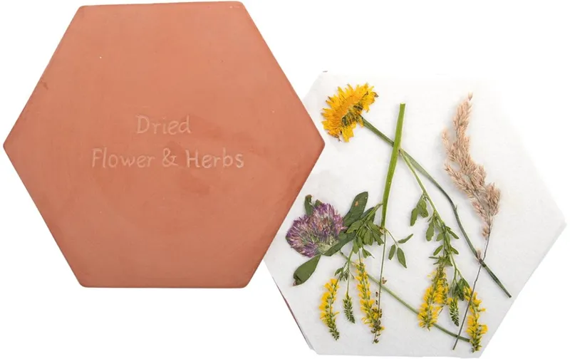 Esschert Design Blumen-et Kräuterpresse Mikrowelle 7-teilig