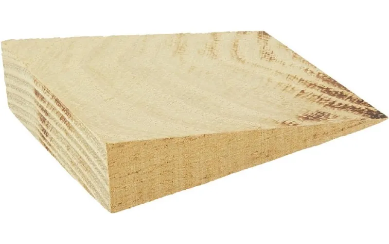 Holz Zollhaus Holzkeil 8 x 6 x 0-2 cm