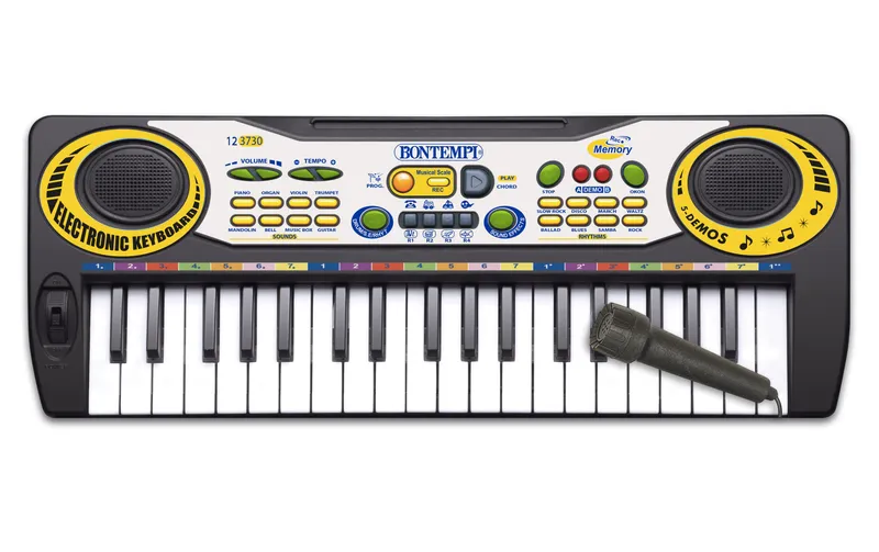 Bontempi Musikinstrument Keyboard con 37 Tasten