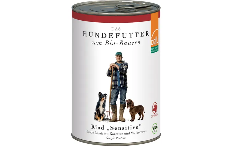 defu Nassfutter Menü Sensitiv Bio Rind, 410 g