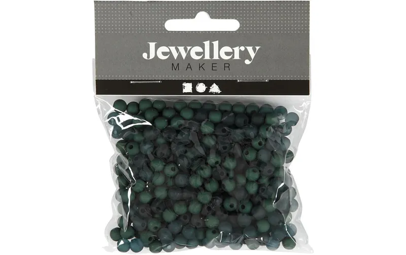 Creativ Company Kunsttissuperlen 6 mm, vert foncé, 150 pcs