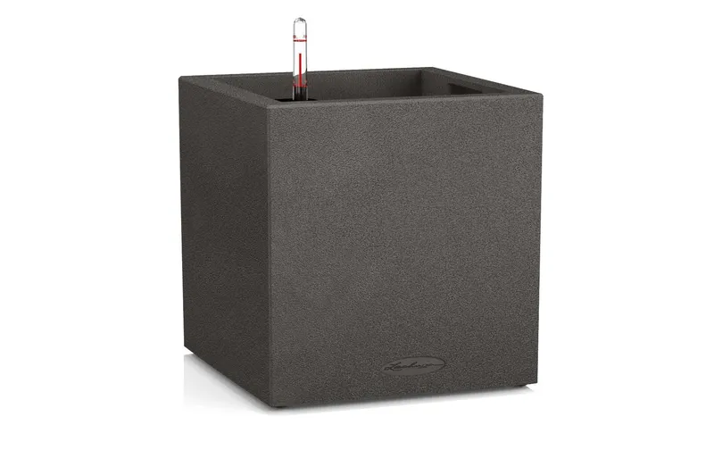 Lechuza Pflanzentopf Canto Stone 40 Low Schwarz