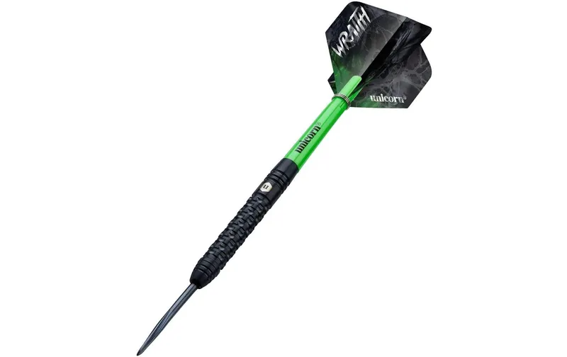Unicorn Dartpfeile Wraith 23G 3er-Pack, Grün/Schwarz