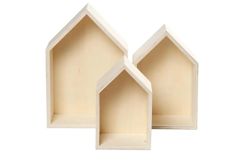 Creativ Company Holzartikel Wandregal, Haus