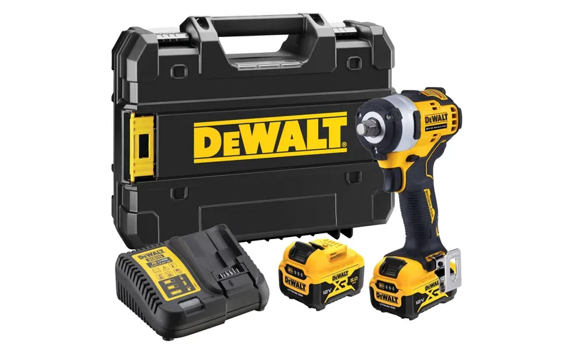 DEWALT Akku-Schlagschrauber 12 V 1/2", 2x 5 Ah Akku, Kit