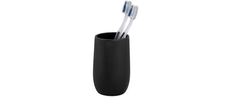 Wenko Zahnputzbecher Fablo black