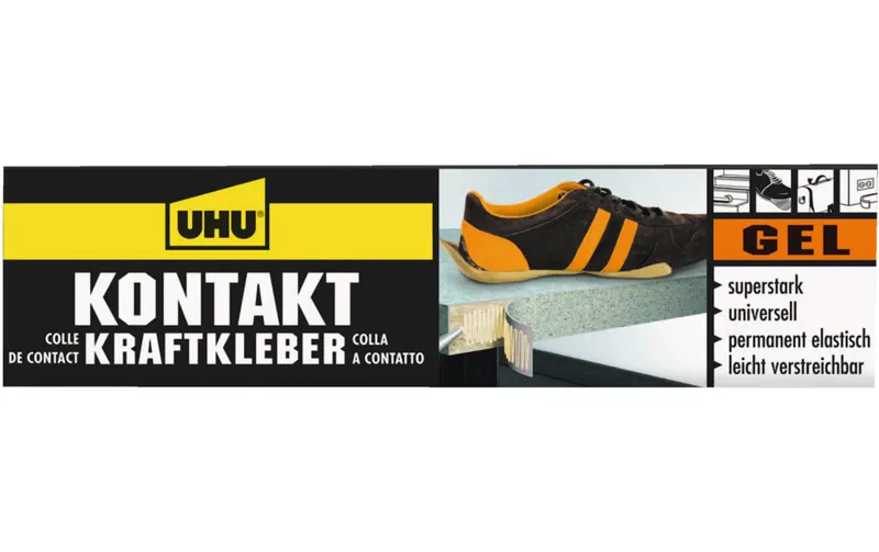 UHU Kontakt Kraftkleber Gel Tube 42 ml, Gelb