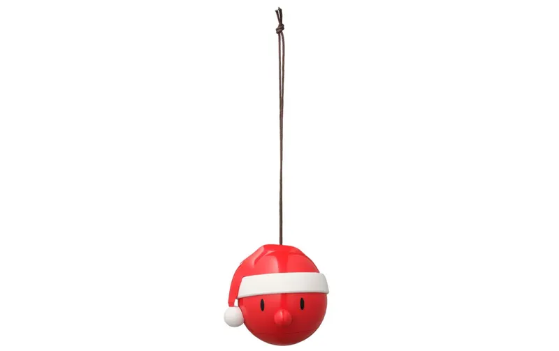 Hoptimist Weihnachtskugel Santa 2 pezzi, rosso