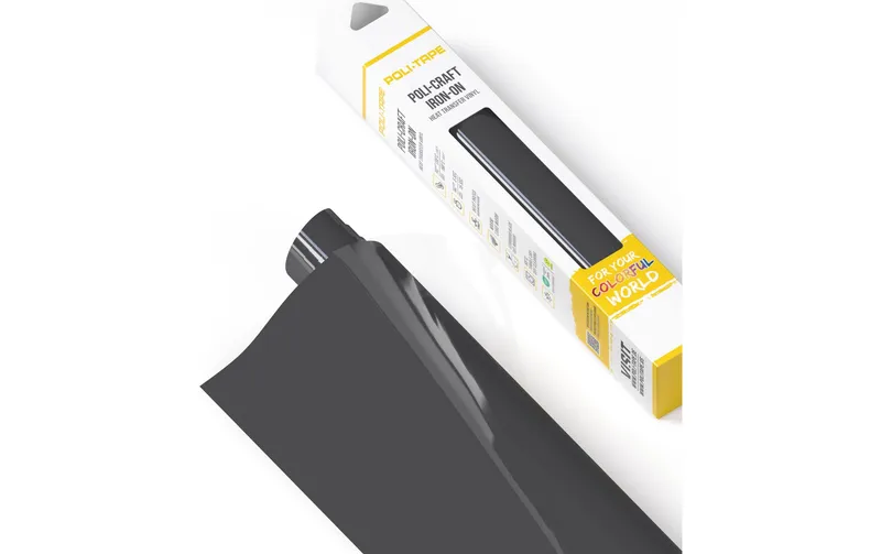 Poli-Tape Aufbügelfolie Poli-Flex turbo, 30.5 x 122 cm, antracite