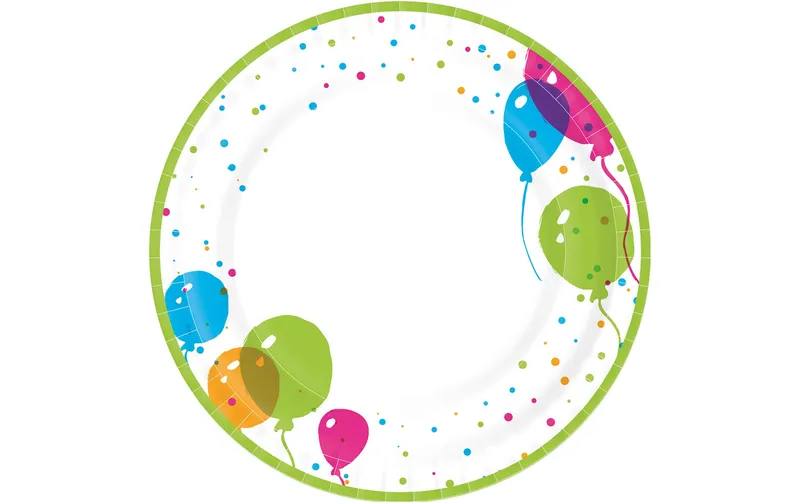 Paper + Design Einwegteller Splash Balloon 10 pièces
