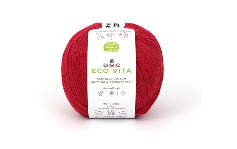 DMC Wolle Eco Vita 100 g, red