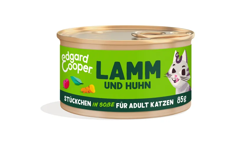 Edgard & Cooper Nassfutter Adult Lamm & Huhn, 18 x 85g