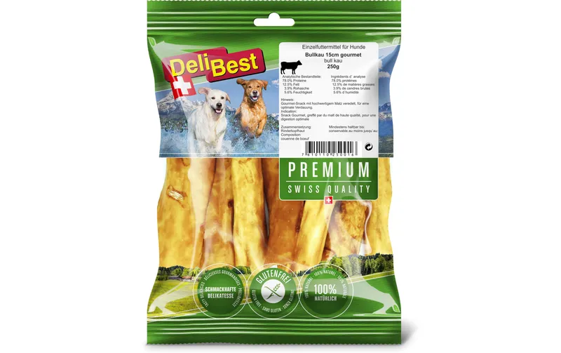 DeliBest Kaustange Premium Bull Kau, 250 g