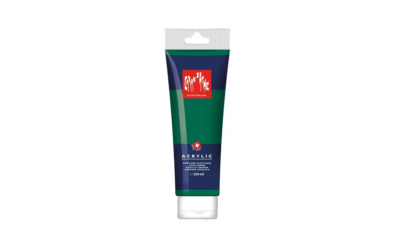 Caran d'Ache Acrylfarbe 250 ml, Smaragdgrün