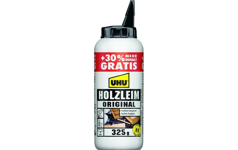 UHU Holzleim original D2 250 ml, Weiss