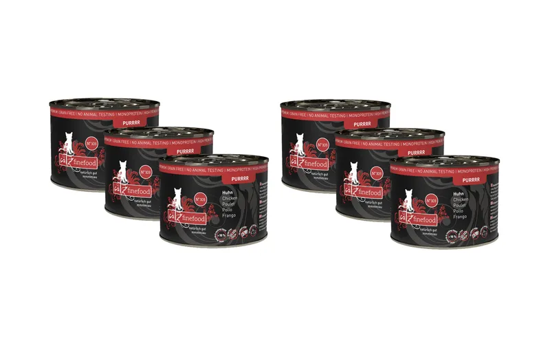 catz finefood Nassfutter Purrrr No.103 Huhn, 6 x 200 g