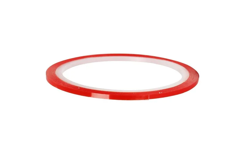 Creativ Company Doppelseitiges Klebeband 3 mm 10 m, transparent; rouge