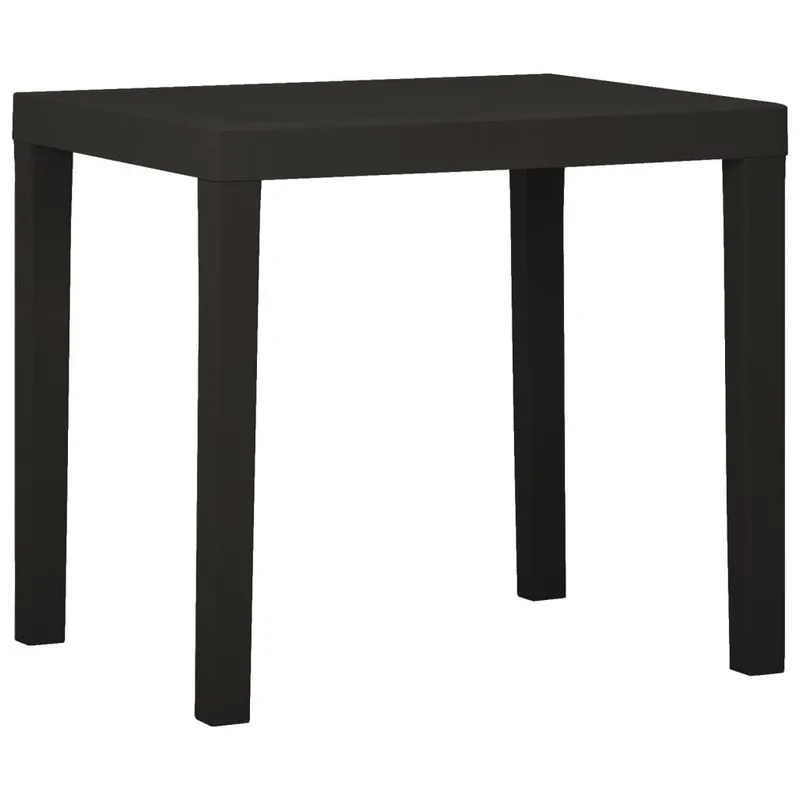 Gartentisch antracite 79x65x72 cm Kunsttessuto