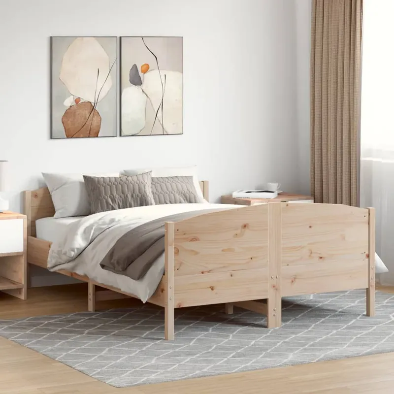 letto in legno massiccio senza materasso 160x200 cm legno di pino