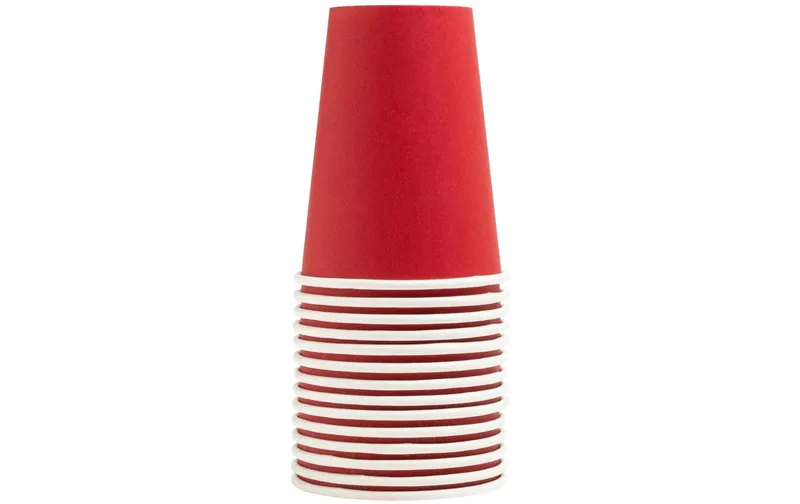 PRO nappe Einwegbecher 2 dl, 15 pezzi, rosso