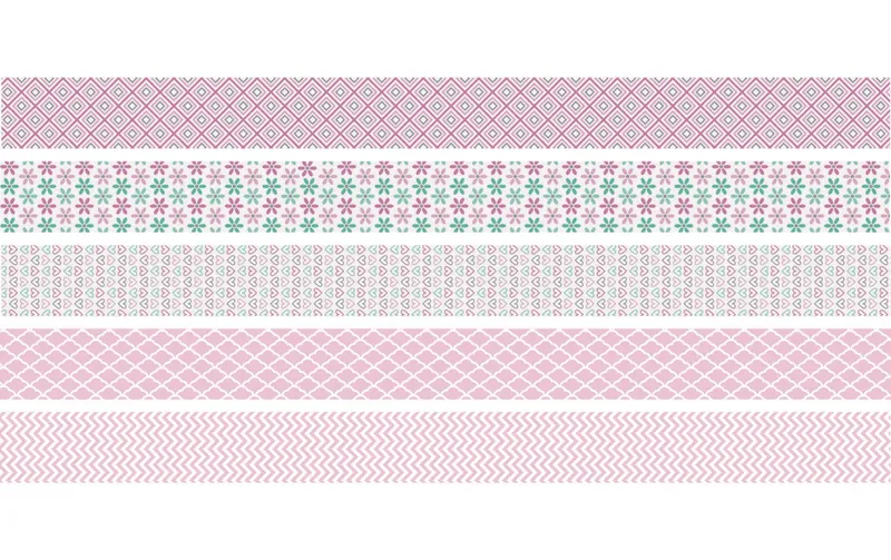 Heyda Washi Tape Pastell Mini pink