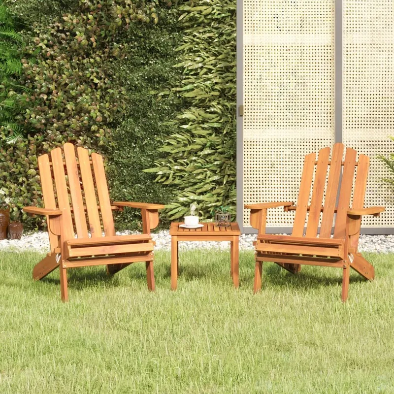3-tlg. Garten-Lounge-Set Adirondack legno massiccio acacia
