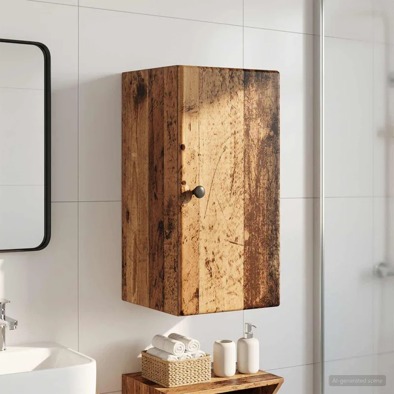 Badezimmer-Wandschrank BREDA Altholz 30 x 31 x 59 cm