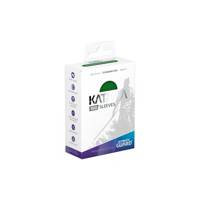 Ultimate Guard Kartenhülle Katana Sleeves Standardgrösse verde 100
