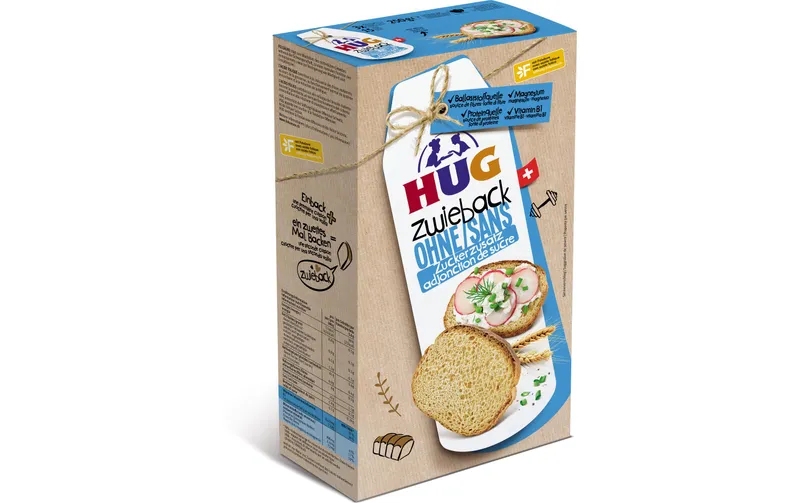 HUG Zwieback senza Zucker 250 g