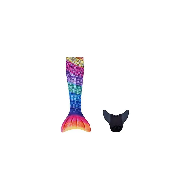 Meili Meerjungfrau-Flosse Rainbow XS