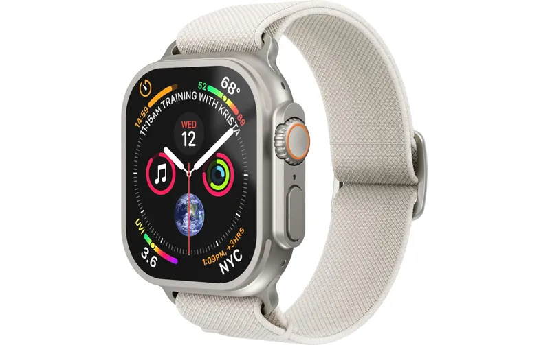 Vonmählen Armband Classic Nylon Loop Apple Watch 44/45/46/49 mm Cream