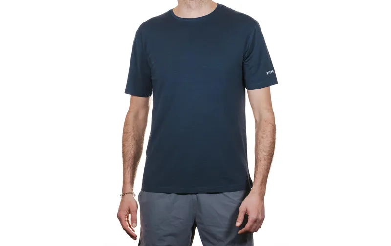 Merino & More Kurzarmshirt Freizeit-T-Shirt L, Dunkelblau