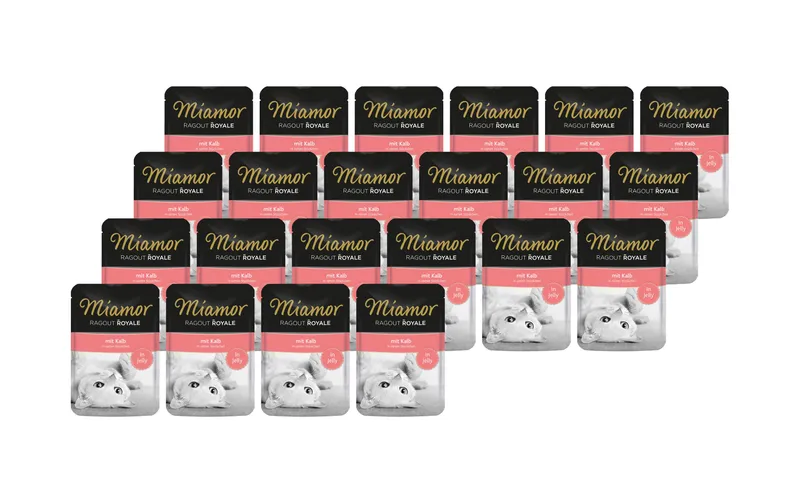 Miamor Nassfutter Ragout Royale Kalb in Gelée, 22 x 100 g