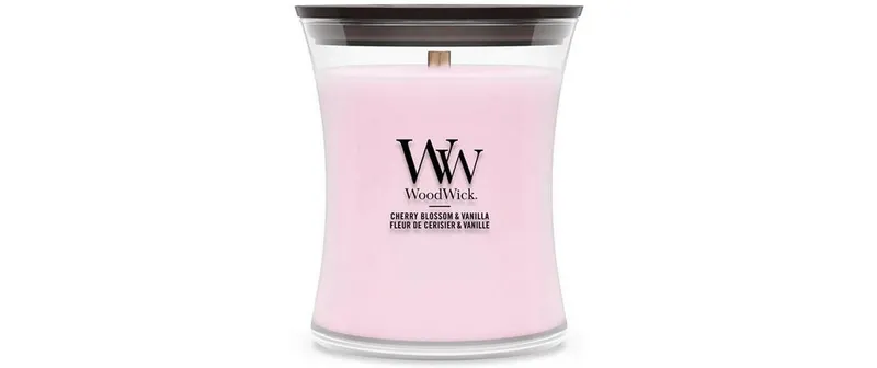 Woodwick Duftkerze Cherry Blossom & Vanilla Medium Jar
