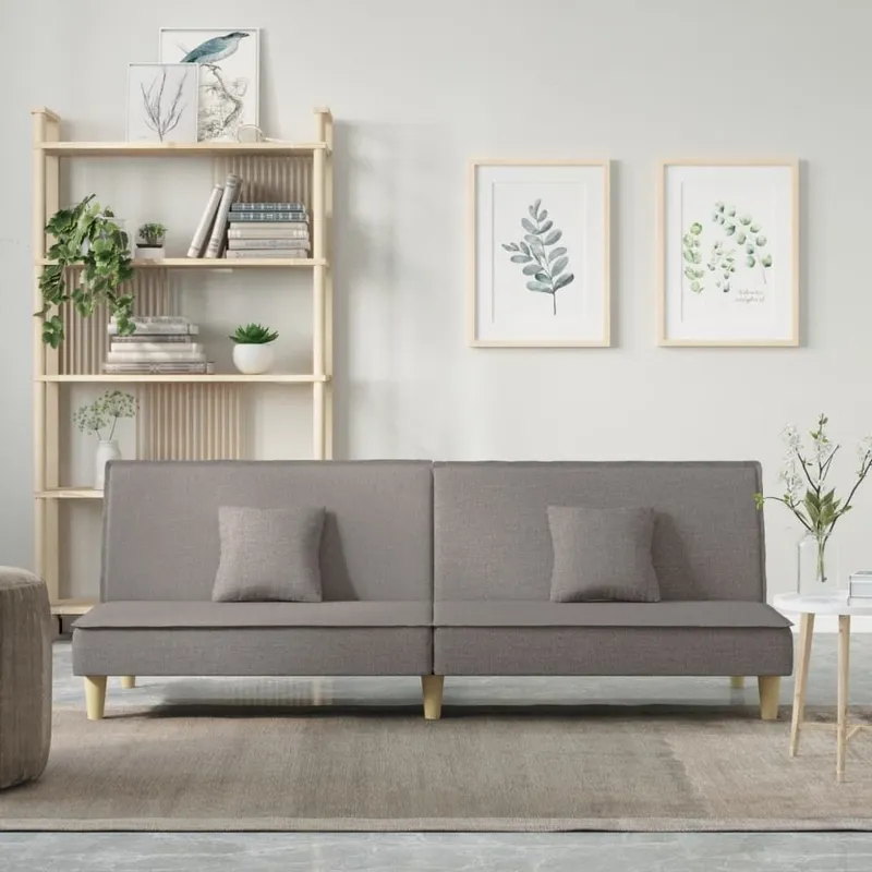 Schlafsofa Taupe tessuto