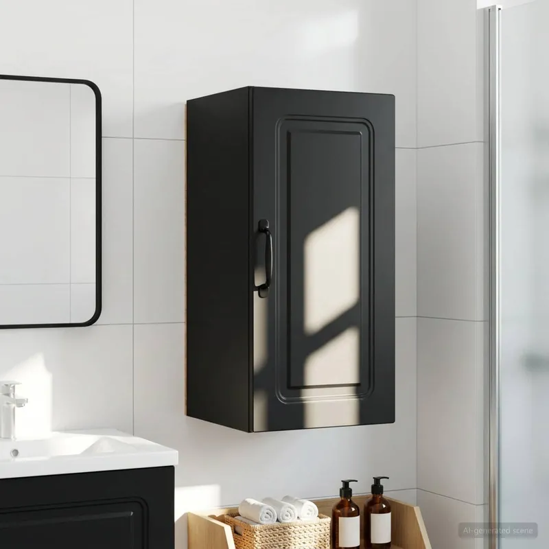 Badezimmer-Wandschrank UTRECHT black 30 x 31 x 59 cm