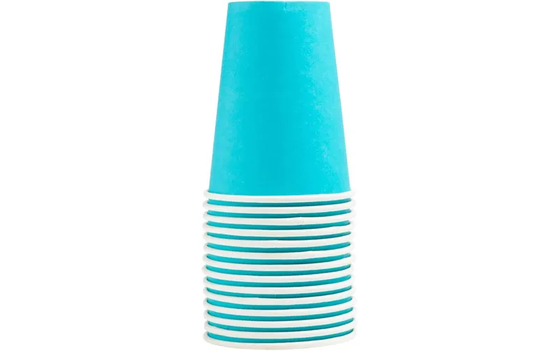 PRO nappe Einwegbecher 2 dl, 15 pièces, Türkis